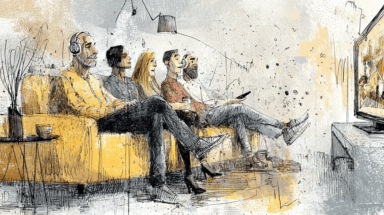 People enjoying Netflix and other streaming services