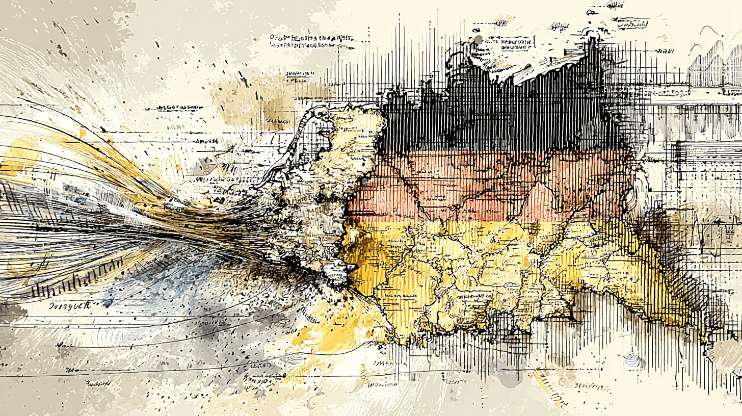 The German flag resisting attack